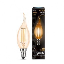 Лампа Gauss LED Filament Candle tailed 104801005