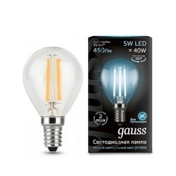 Лампа Gauss LED Filament Globe 105801205