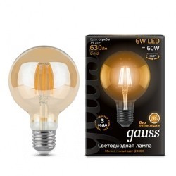 Лампа Gauss LED Filament G95 105802006
