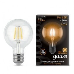 Лампа Gauss LED Filament G95 105802106