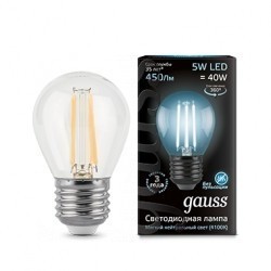 Лампа Gauss LED Filament Globe 105802205