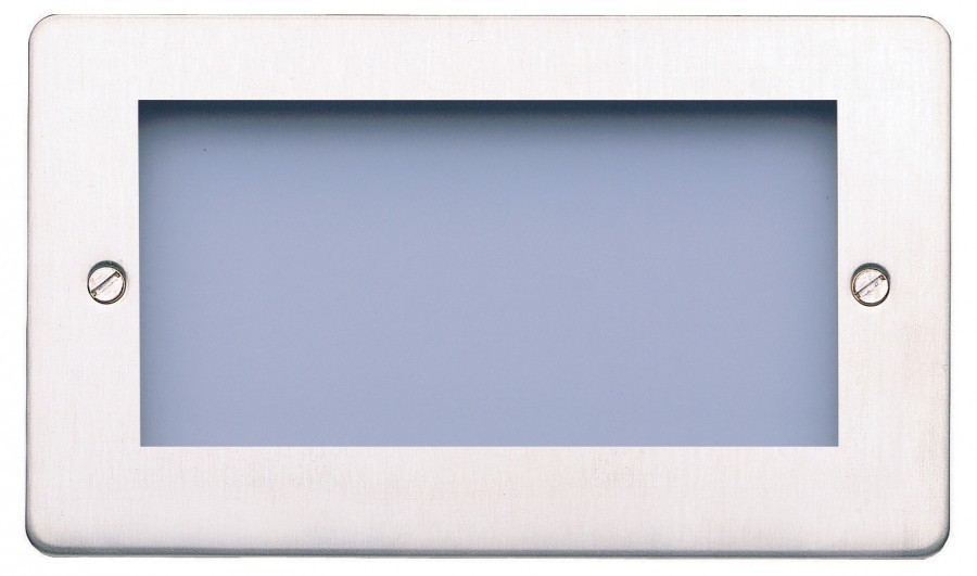 Лицевая панель для четырех евромодулей MK Electric EDGE, K14184PBR, полированная латунь