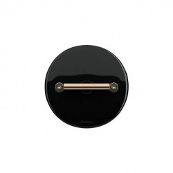 Накладка на поворотный выключатель Fontini DO, черный фарфор, 34968032