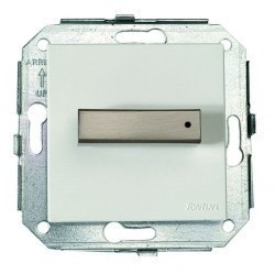 Выключатель для жалюзи поворотный Fontini F37, серебряный металлик, 37342512