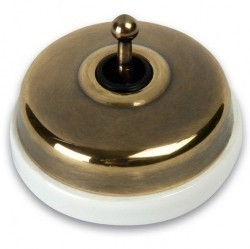 Кнопка тумблерная Fontini DIMBLER, бронза, 60312532