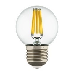Lightstar Лампа LED FILAMENT 220V G50  E27 6W=65W 400-430LM 360G CL 2800K 30000H, 933822
