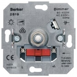 Механизм поворотного светорегулятора Berker Коллекции Berker, 400 Вт, 281901