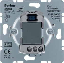 Механизм клавишного светорегулятора-переключателя Berker Коллекции Berker, 420 Вт, 2902