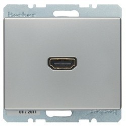 Розетка HDMI Berker ARSYS, стальной, 3315439004