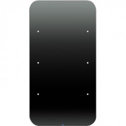 Touch sensor, 3-канальный, стекло,Комфорт With integral bus coupling unit, черный, R.1