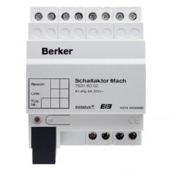 Исполнительное устройство, 6-канальное, 6A, REG цвет: светло-серый instabus KNX/EIB