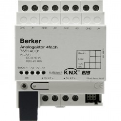 Аналоговое исполнительное устройство, 4канальное, REG цвет: светло-серый instabus KNX/EIB