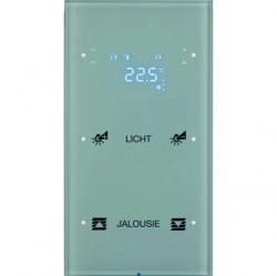 Touch sensor, 2-канальный, стекло, with thermostat, полярн.белый, с конфигуратором, R.3