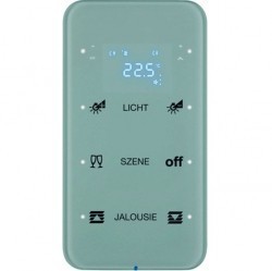 Touch sensor, 3-канальный, стекло, with thermostat, полярн.белый, с конфигуратором, R.3