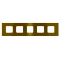 Рамка 5 постов Fede BELLE EPOQUE, bright gold/bright gold, FD01435OBOB