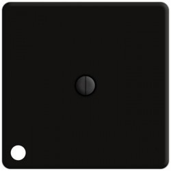 Выключатель поворотный Fede Коллекции FEDE, с подсветкой, черный, FD03111-M