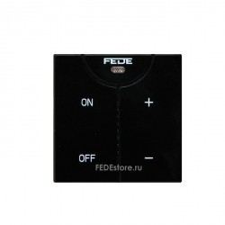 Светорегулятор клавишный Fede Коллекции FEDE, 600 Вт, черный, FD28625-M