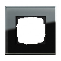 Рамка 1 пост Gira ESPRIT, черное стекло, 021105