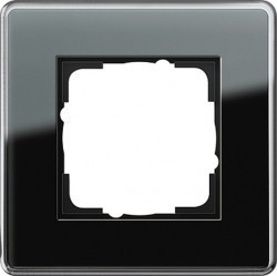 Рамка 1 пост Gira ESPRIT, черное стекло, 0211505