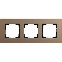 Рамка 3 поста Gira ESPRIT, светло-коричневый, 0213221