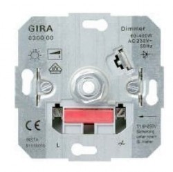 Механизм поворотного светорегулятора Gira Коллекции GIRA, 400 Вт, 030000
