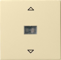 Клавиша для жалюзийного выключателя Gira SYSTEM 55, кремовый глянцевый, 082001