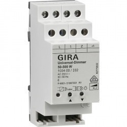Светорегулятор-переключатель на ДИН-рейку Gira Коллекции GIRA, 500 Вт, 103400