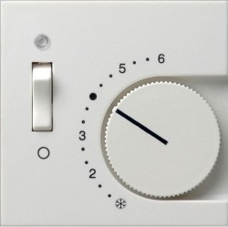 Накладка на термостат Gira SYSTEM 55, белый матовый, 149227