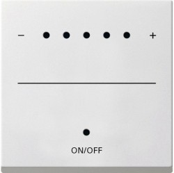 Накладка на светорегулятор Gira SYSTEM 55, белый глянцевый, 226003