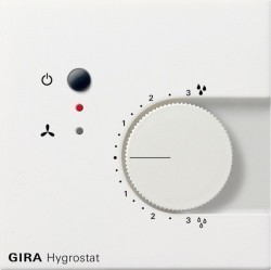 Термостат комнатный Gira F100, белый глянцевый, 2265112