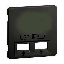 Накладка на розетку USB Honeywell DIALOG, черный, 238873