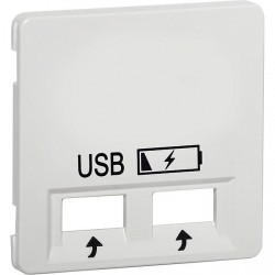 Накладка на розетку USB Honeywell AURA, алюминий, 239073