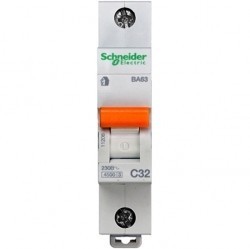 Автоматический выключатель Schneider Electric Домовой 1P 32А (C) 4,5кА, 11206