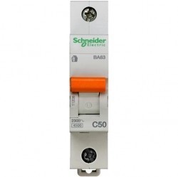 Автоматический выключатель Schneider Electric Домовой 1P 50А (C) 4,5кА, 11208