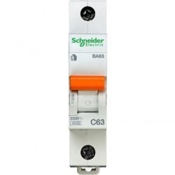 Автоматический выключатель Schneider Electric Домовой 1P 63А (C) 4,5кА, 11209