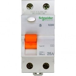 УЗО Schneider Electric Домовой 2P 25А 30мА (AC), 11450