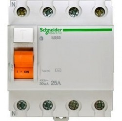 УЗО Schneider Electric Домовой 4P 25А 30мА (AC), 11460