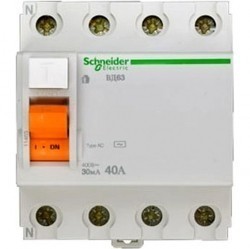 УЗО Schneider Electric Домовой 4P 40А 30мА (AC), 11463