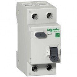 Дифавтомат Schneider Electric Easy9 2P 25А (C) 4,5кА 30мА (AC), EZ9D34625