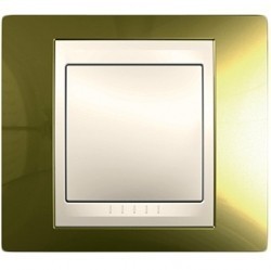 Рамка 1 пост Schneider Electric UNICA ХАМЕЛЕОН, золотой, MGU66.002.504
