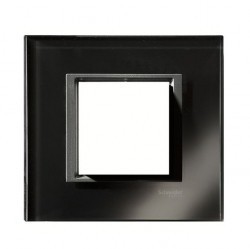 Рамка 1 пост Schneider Electric UNICA CLASS, черное стекло, MGU68.002.7C1
