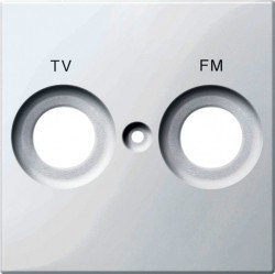 Накладка на розетку телевизионную Schneider Electric MERTEN SYSTEM M, полярно-белый, MTN299919