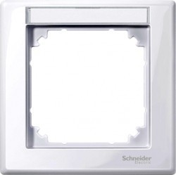 Рамка 1 пост Schneider Electric MERTEN M-SMART, активно-белый, MTN470125
