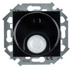 Светорегулятор с датчиком движения Simon SIMON 15, до 500 Вт, черный глянцевый, 1591721-032