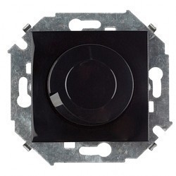 Светорегулятор-переключатель поворотный Simon SIMON 15, 500 Вт, черный глянцевый, 1591790-032